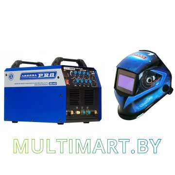 Сварочный аппарат AuroraPRO Inter TIG 200 AC/DC Pulse + сварочная маска Aurora SUN7 TIG Master 2-levels